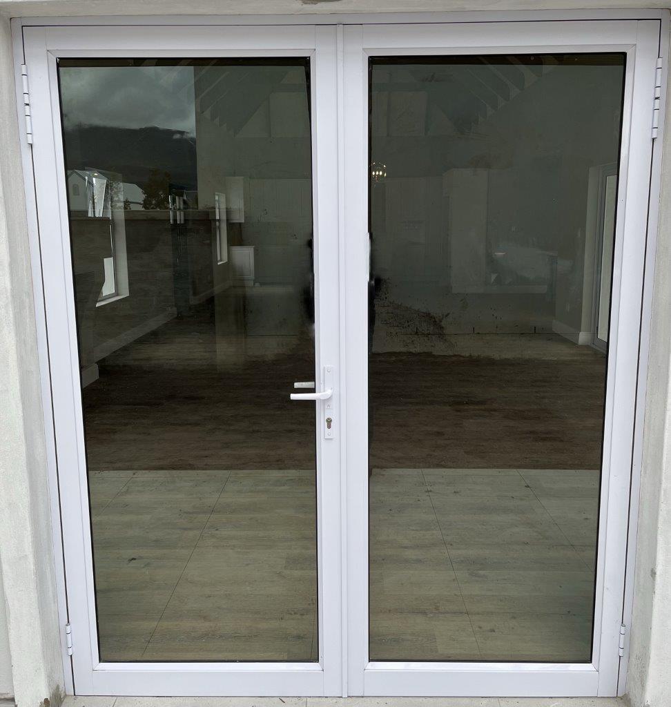 Solid glass door